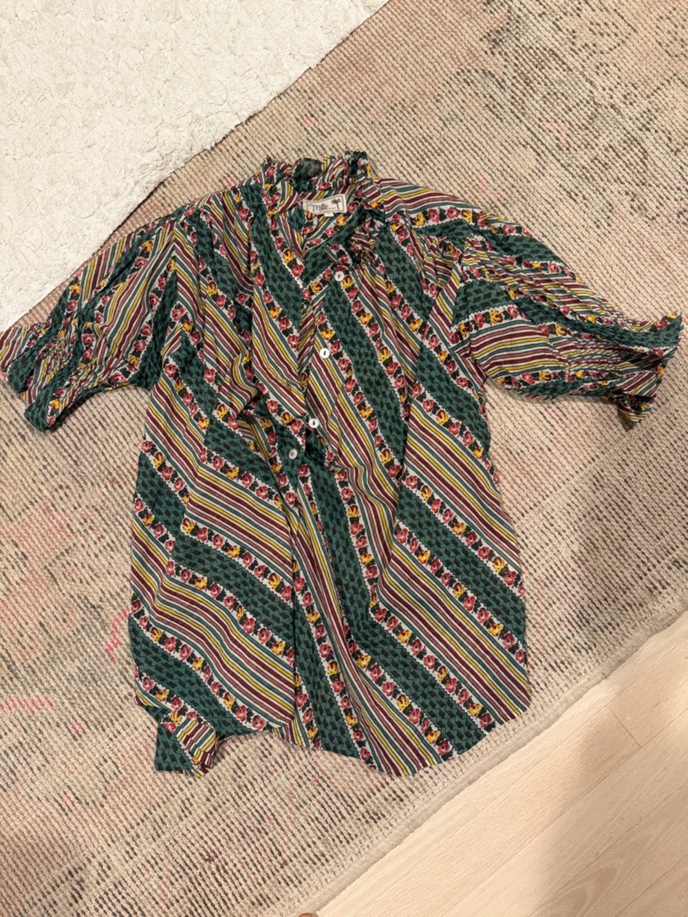 Mille MARNIE TOP IN ROSE STRIPE - Picture 4 of 5
